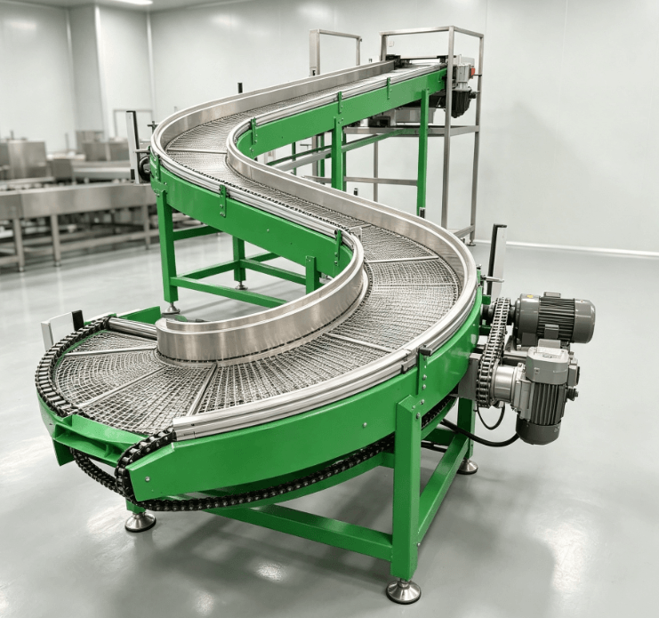 spiral tower conveyor for food processing-1