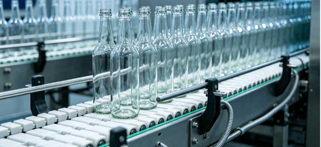 glass bottle conveyor system-2