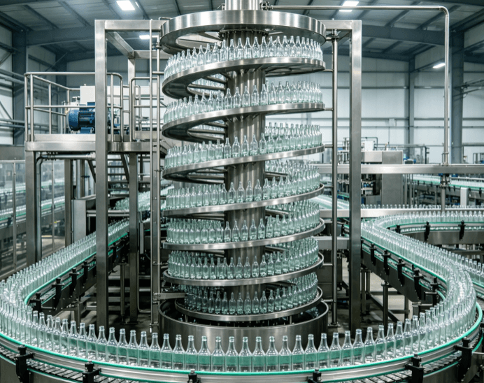 glass bottle conveyor system