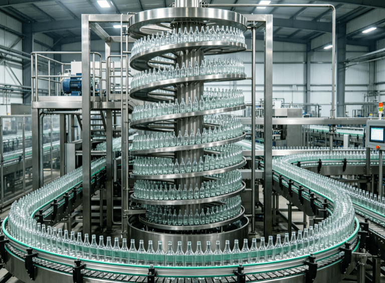glass bottle conveyor system-3