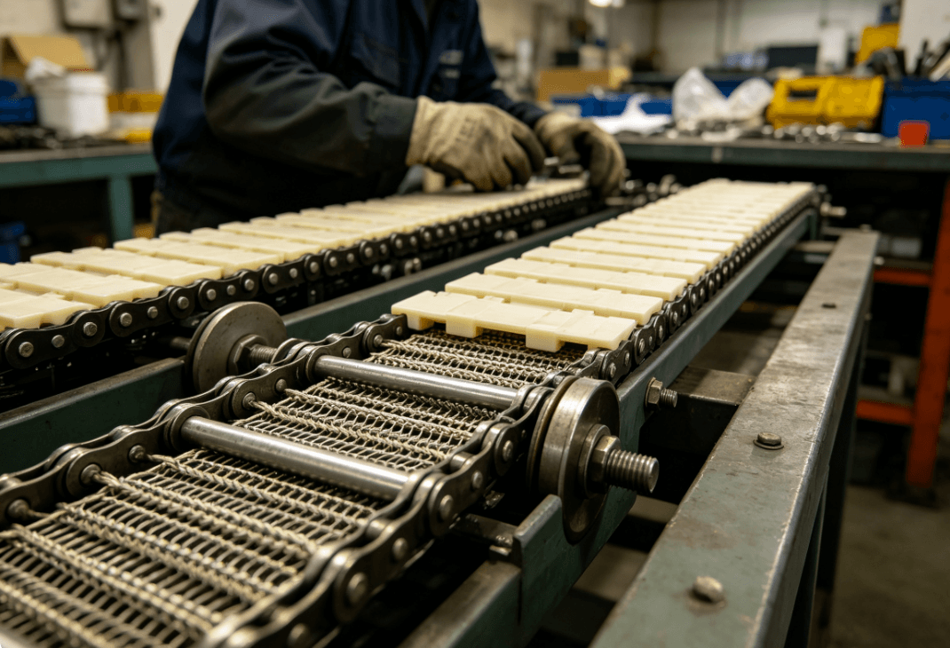 metal conveyor belt vs plastic conveyor belt-1