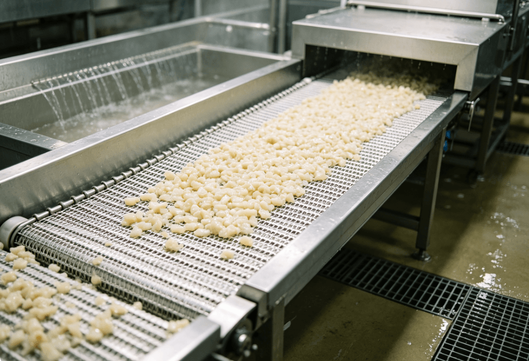 stainless steel mesh belt conveyor-1