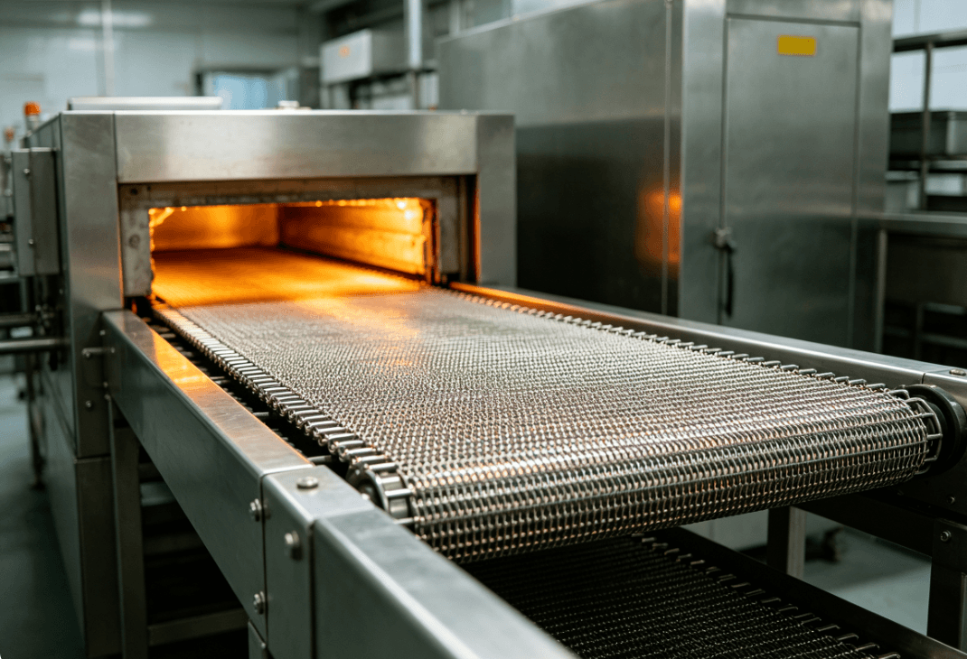 stainless steel mesh belt conveyor-2