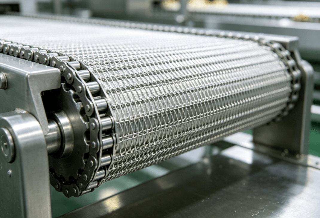 stainless steel mesh belt conveyor-3