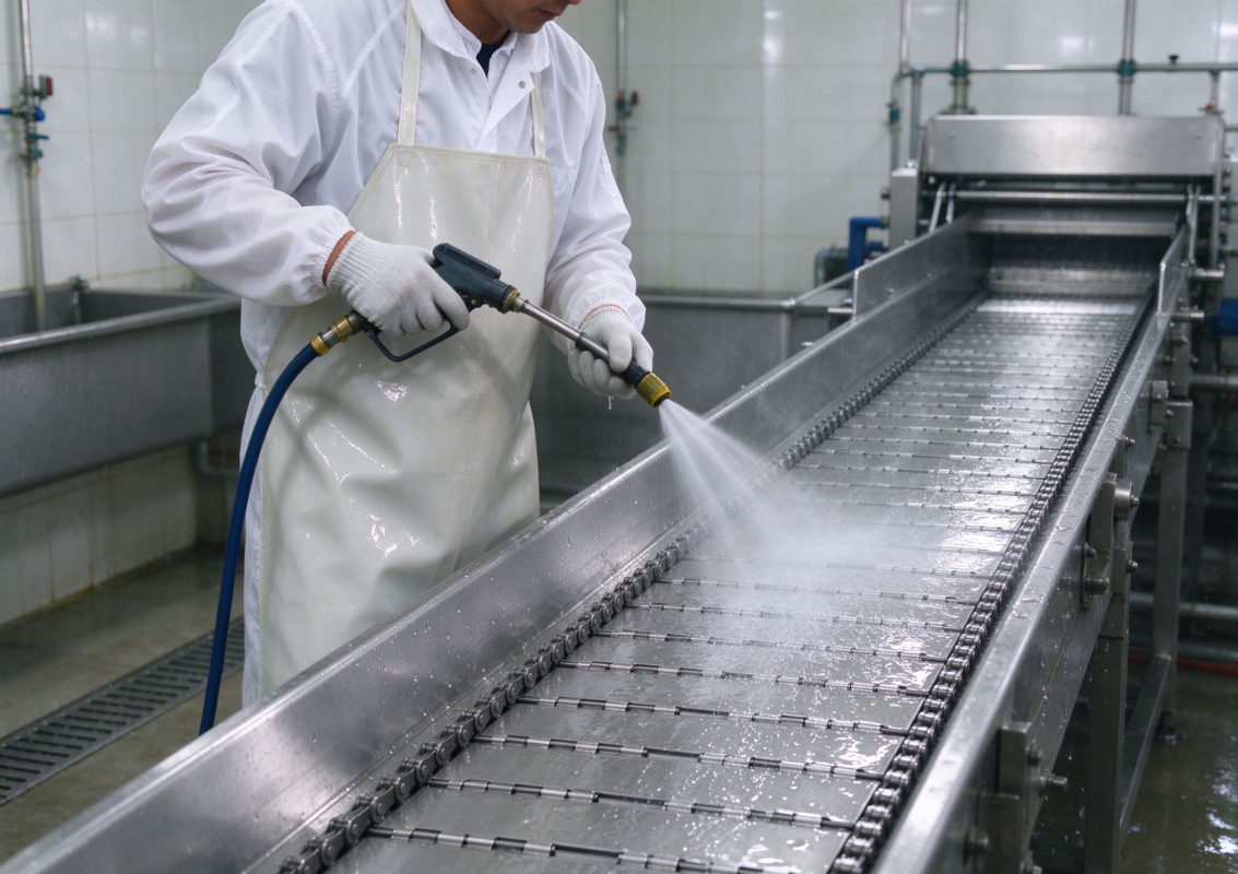 conveyor for beverage bottling line

