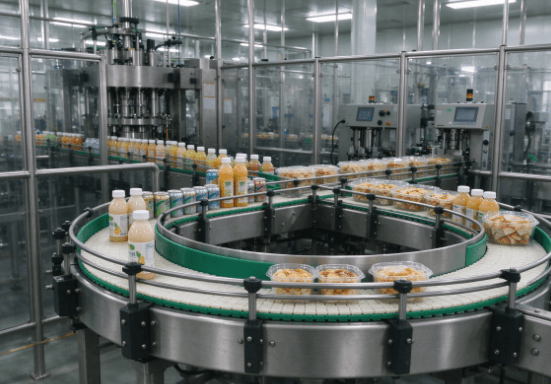 plastic chain plate conveyor for food